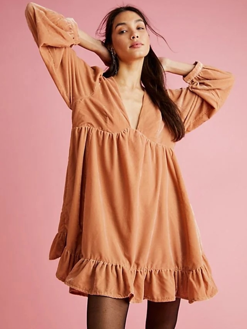 Free People
Estella Velvet Mini Dress
Size S